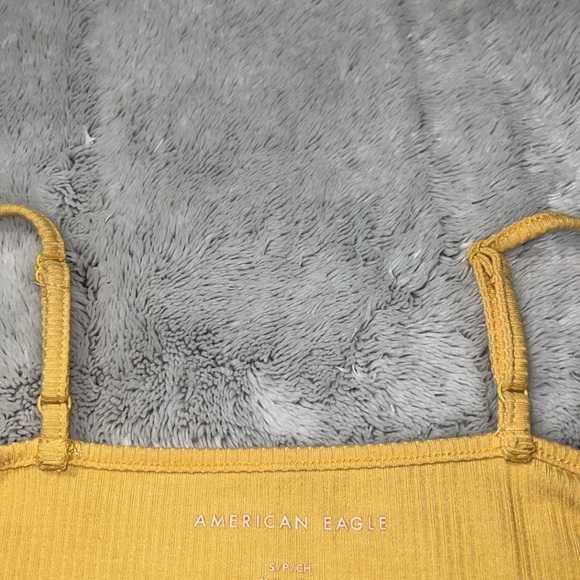 AE Small Yellow Cropped Tank Top - Picture 5 of 6